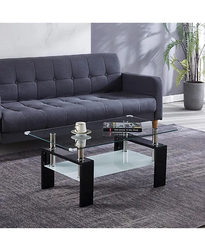 Streamdale Furniture Artisan Center Coffee Table Black
