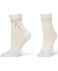 Hue Women's 2-Pack Metallic Bow Socks