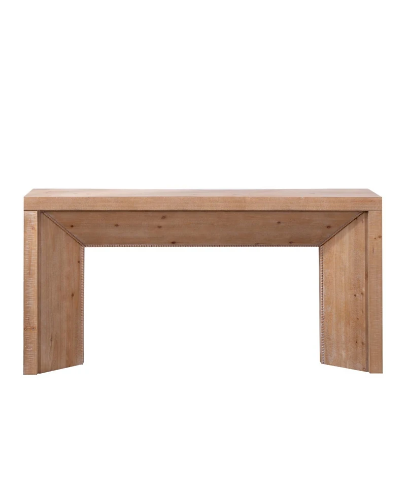 Streamdale Furniture 62" Modern Rustic Console Table – Solid-Look Engineered Wood Entryway Table