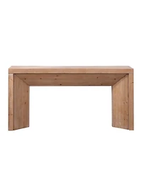 Streamdale Furniture 62" Modern Rustic Console Table – Solid-Look Engineered Wood Entryway Table