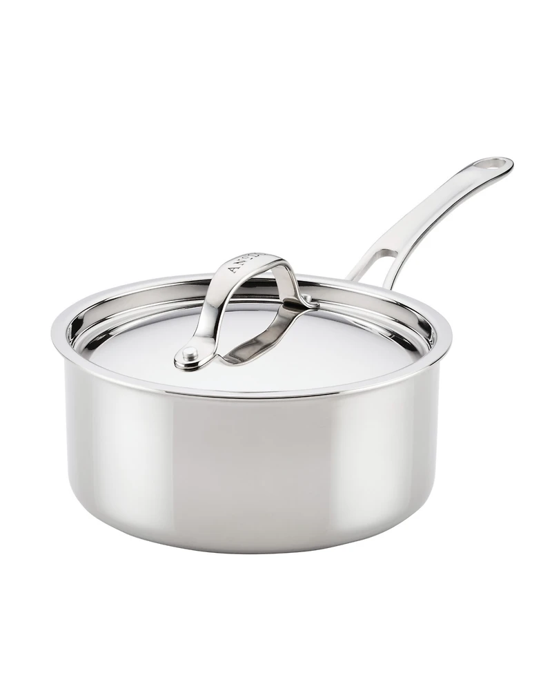 Anolon EverLast Stainless Steel 8.5" Tri-Ply Clad Saucepan