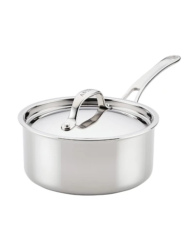 Anolon EverLast Stainless Steel 8.5" Tri-Ply Clad Saucepan