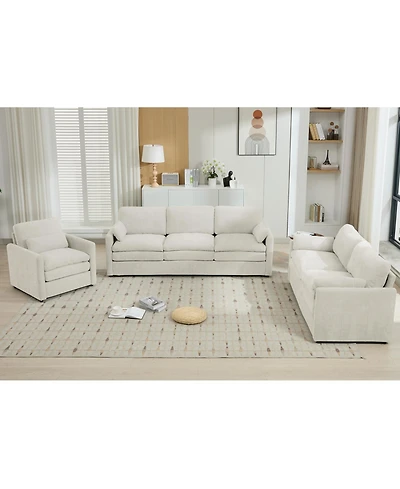 Streamdale Furniture Cozy Upholstered Cloud Sofa Set