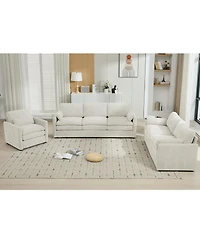 Streamdale Furniture Cozy Upholstered Cloud Sofa Set