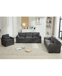 Streamdale Furniture Cozy Upholstered Cloud Sofa Set
