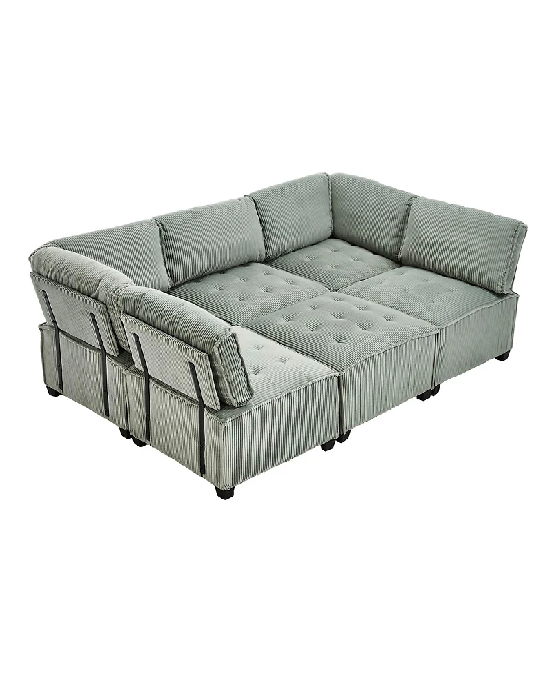 Streamdale Furniture U-Shaped Modular Sectional Sofa with Reversible Chaise