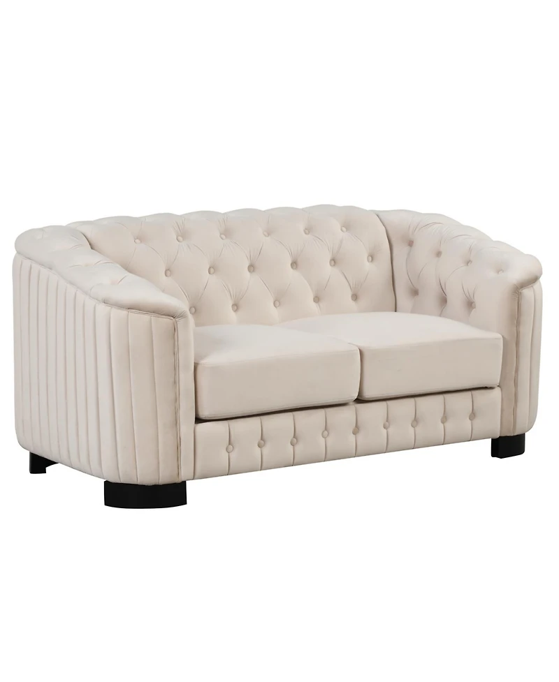 Streamdale Furniture 64.3" Velvet Loveseat Sofa
