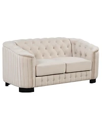 Streamdale Furniture 64.3" Velvet Loveseat Sofa