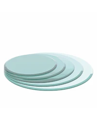 Streamdale Furniture 24" Round Tempered Glass Table Top - Beveled Edge