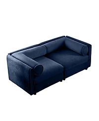 Streamdale Furniture Chenille 2-Seater Sofa w/ Storage