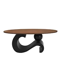 Streamdale Furniture Black Nesting Coffee Table Set of 2