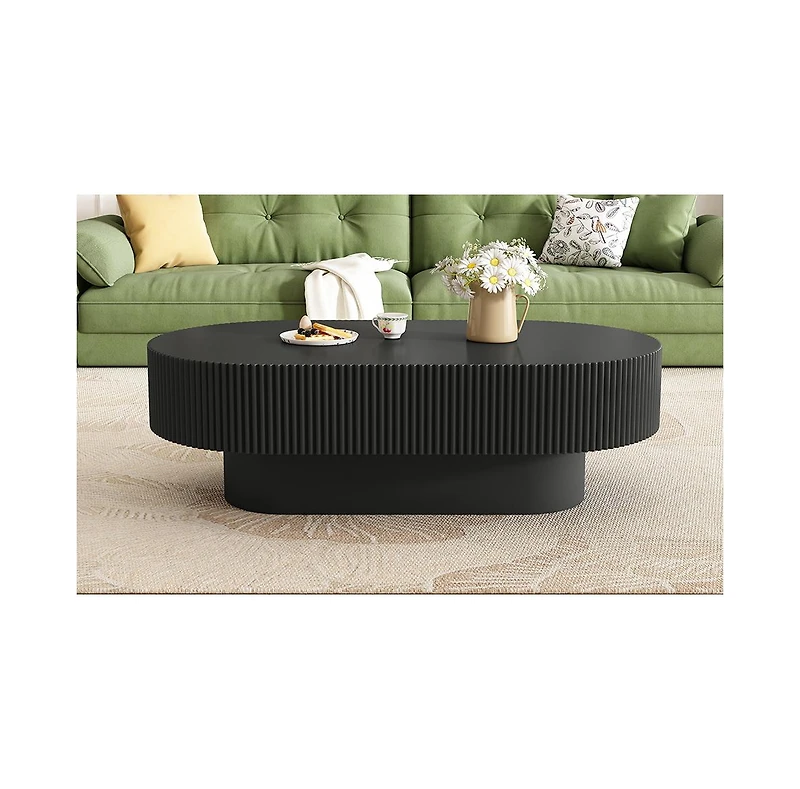 Streamdale Furniture Elegant Oval Coffee Table