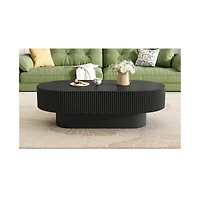 Streamdale Furniture Elegant Oval Coffee Table