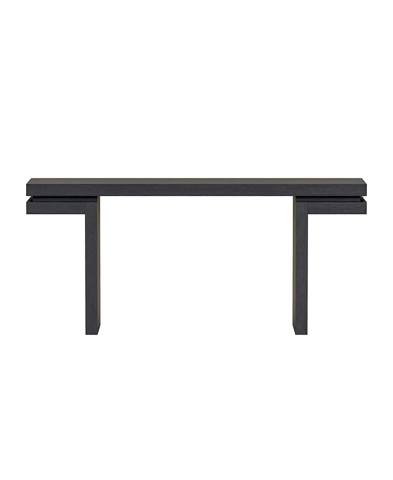 Streamdale Furniture 66" Wide Wood Console Table - Sofa/Entryway - Black