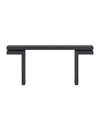Streamdale Furniture 66" Wide Wood Console Table - Sofa/Entryway - Black