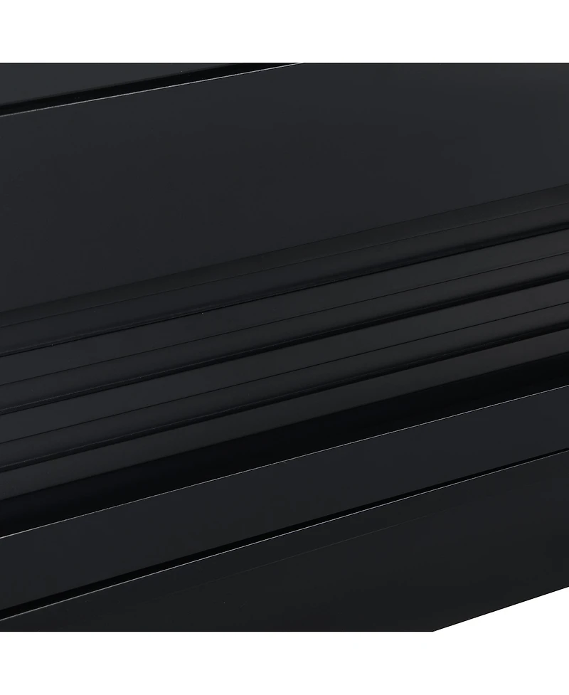 Streamdale Furniture Modern Rectangle Coffee Table with Drawers & Shelves