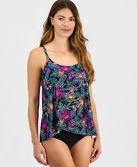 Island Escape Womens Cape Town Underwire Tankini Top Macys Exclusive Bottoms