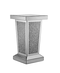Streamdale Furniture Mirrored Crystal End Table - Modern Accent Side Table