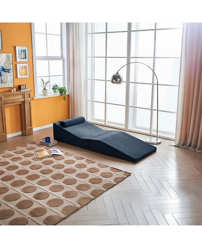 Streamdale Furniture Foldable Sponge Sofa Bed- Portable Lounger for Living Room And Bedroom