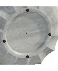 Streamdale 35" Modern Waterproof MgO Cement Coffee Table (Marble White)