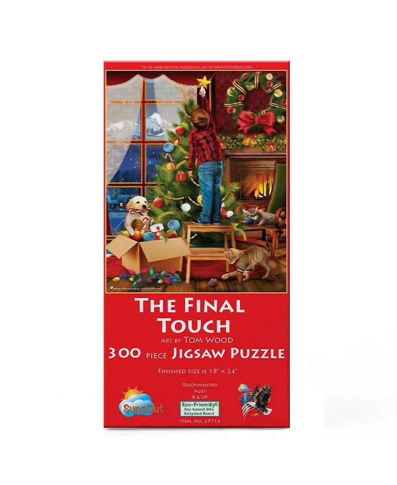 SunsOut The Final Touch 300 piece Jigsaw Puzzle for Adults Christmas