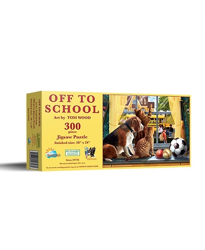 SunsOut Off to School 300 piece Jigsaw Puzzle for Adults