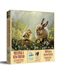 SunsOut Meeting a New Friend 500 piece Jigsaw Puzzle for Adults