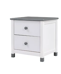 Streamdale Wooden Nightstand with Two Drawers for Kids, End Table for Bedroom