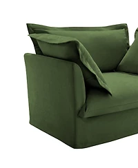 Streamdale Furniture Streamdale Modern Chenille Sofa with Soft Pillows and Armrests