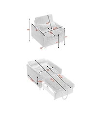 Streamdale Furniture Small Apartment Chair with Pillow