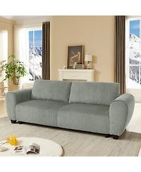 Streamdale Furniture Corduroy Sleeper Sofa with Storage