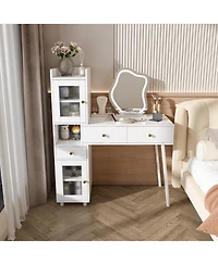 Streamdale Furniture Vanity Dressing Table with Led Mirror & Storage