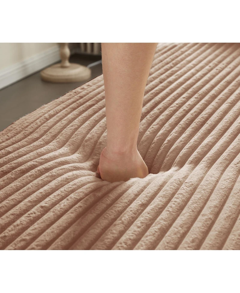 Streamdale Furniture Corduroy Floor Sofa Bed with Pillows