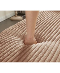 Streamdale Furniture Corduroy Floor Sofa Bed with Pillows