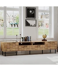 Streamdale Mid Century Tv Stand - Media Console for 85" TVs