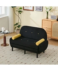Streamdale Furniture Streamdale Corduroy Loveseat Sleeper Sofa with Storage & Usb