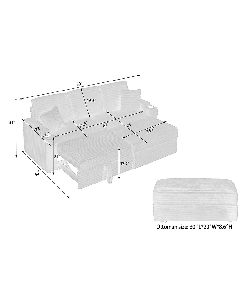 Streamdale Furniture 30-inch Green Foot Rest- Comfort, Support, and Temporary Throne