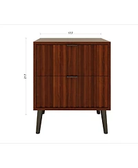 Streamdale Furniture Wooden Nightstand with 2 Drawers