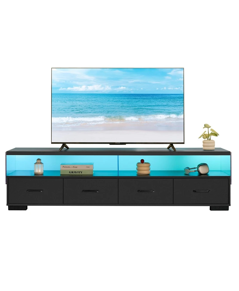 Streamdale Furniture 4-Drawer Tv Stand for TVs up to 80"