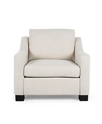 Streamdale Furniture Contemporary Beige Fabric Upholstered Club Chair