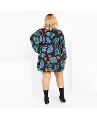 City Chic Plus Blakely Print Dress