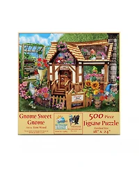 SunsOut Gnome Sweet Gnome 500 piece Jigsaw Puzzle