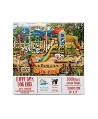 SunsOut Happy Days Dog Park 1000 piece Jigsaw Puzzle for Adults