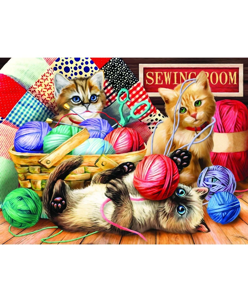 SunsOut Kitties Fun Time 500 piece Jigsaw Puzzle for Adults