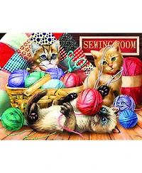 SunsOut Kitties Fun Time 500 piece Jigsaw Puzzle for Adults