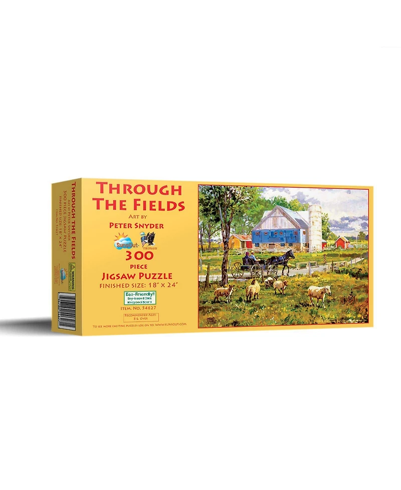 SunsOut Through the Fields 300 piece Jigsaw Puzzle for Adults