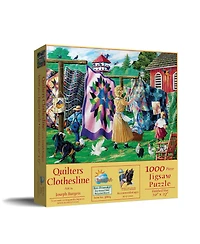Quilter's Clothesline 1000 piece Jigsaw Puzzle for Adults