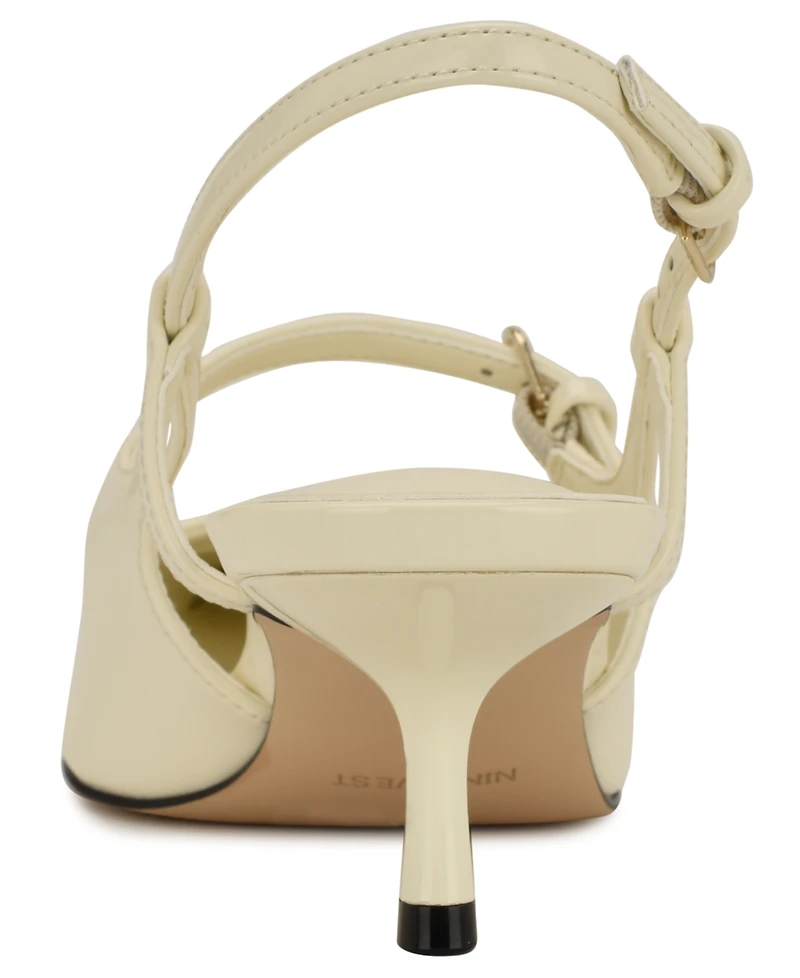 Nine West Women's Amayo Buckle Straps Slingback Dress Pumps