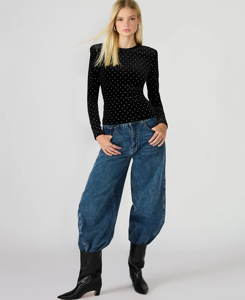 Steve Madden Women's Maddilyn Embellished Top