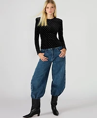 Steve Madden Women's Maddilyn Embellished Top